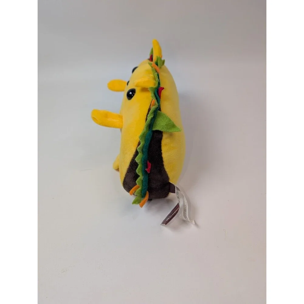 Exploding Kittens Tacocat Plush 10” Taco Cat Stuffed Animal Yellow 2018